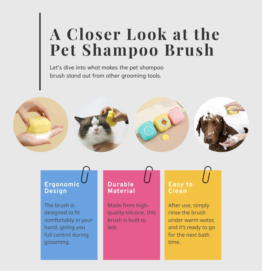 pet shampoo brush