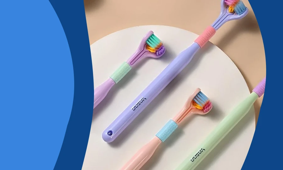 triple sided toothbrush
