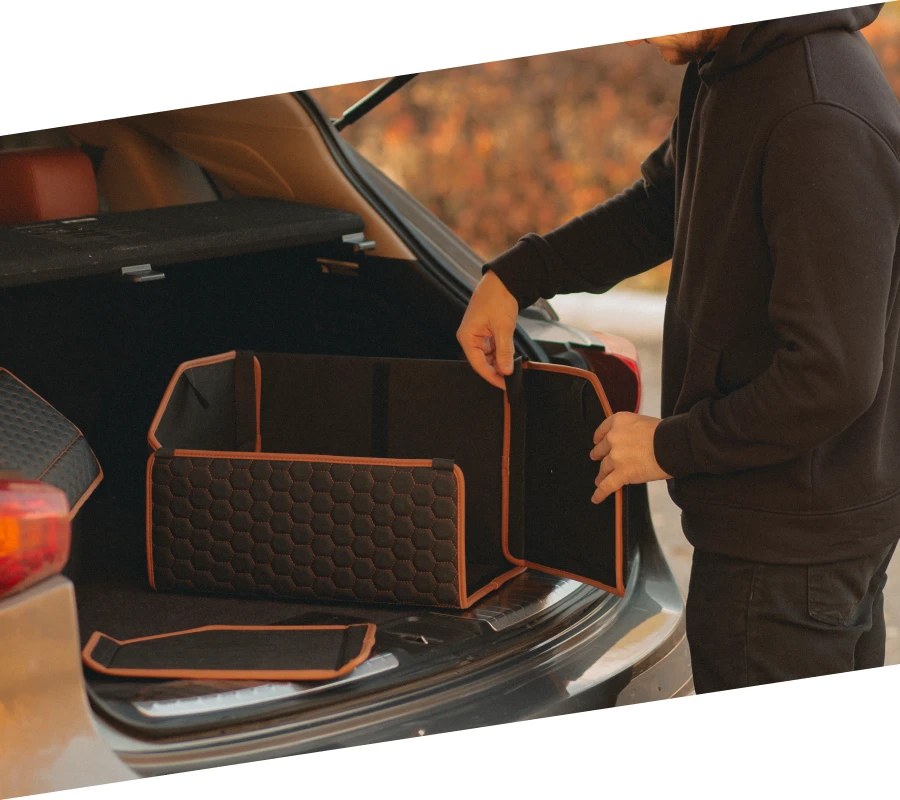 car trunk organizer box