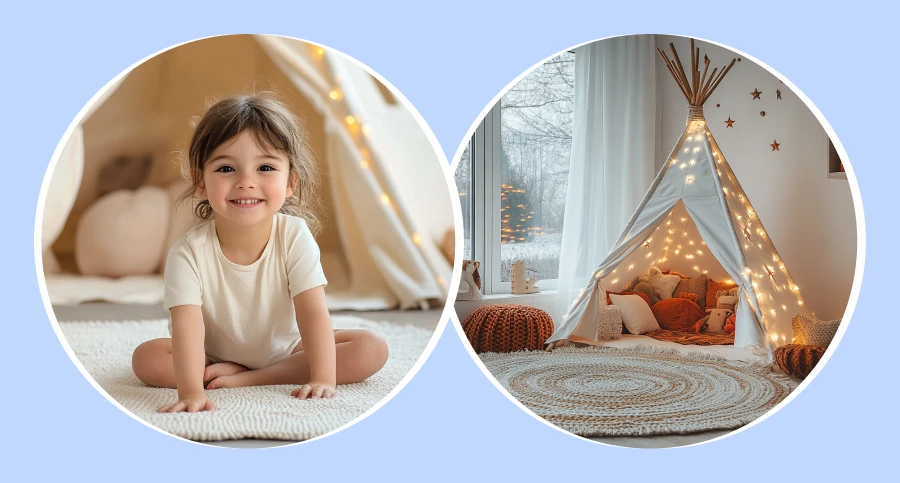 kids teepee play tent